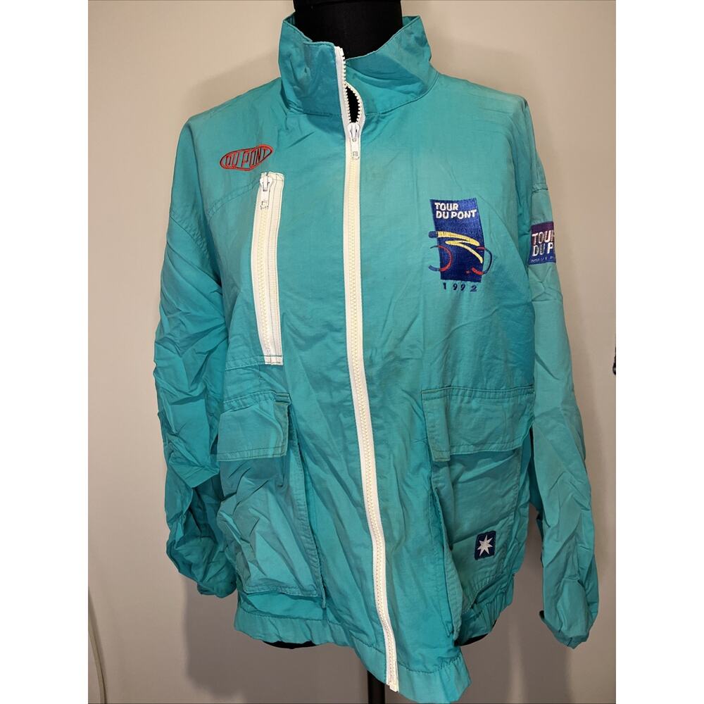 Vintage 1992 Tour DuPont Starbus Windbreaker Medium Sailing Racing Jacket Bomber